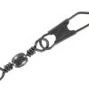 Pitbull Tackle Brass Barrel Swivel W/ Safety Snap